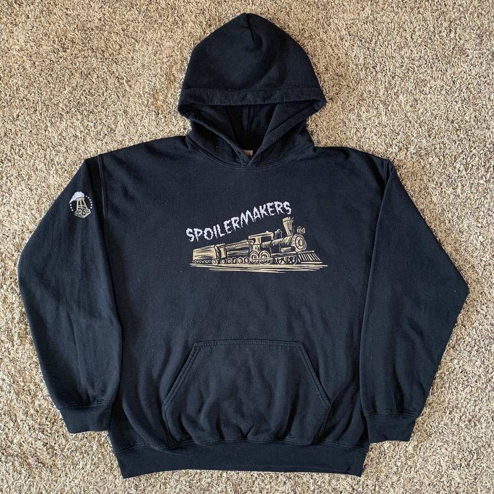 Barstool Purdue Boilermakers Hoodie Mens Large Black Spoilermakers Pullover